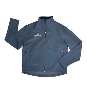 FOSSA Charcoal Gray Full Zip Long Sleeve Jacket Men’s Size Large